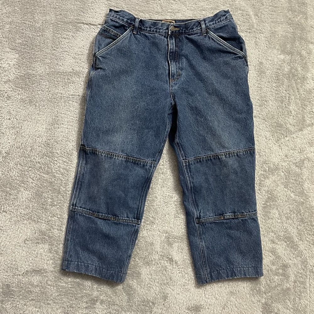 Northeast Outfitters Workwear Double Knee Jeans Mens 38x30 Carpenter‎ Flannel